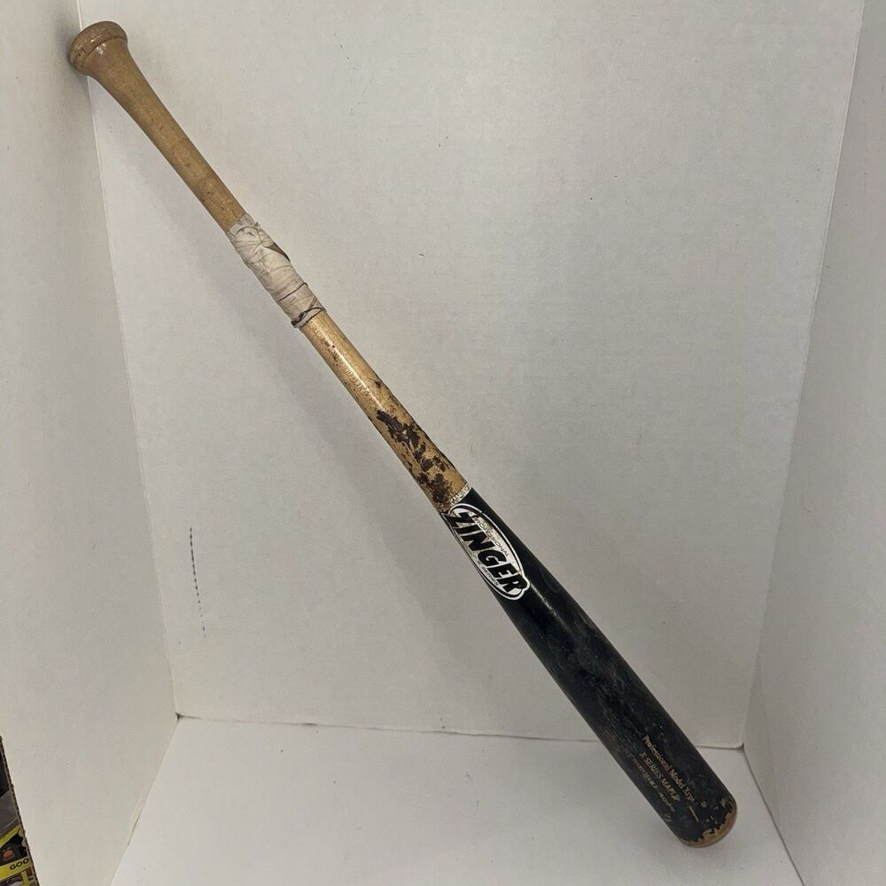Vintage Zinger X Series Maple Wood Baseball Bat X13M 33.5” Game Used